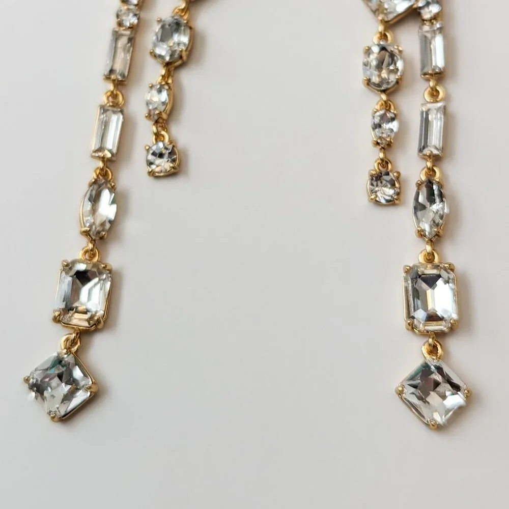 J.Crew Crystal Jacket Drop Earrings - Picture 3 of 7